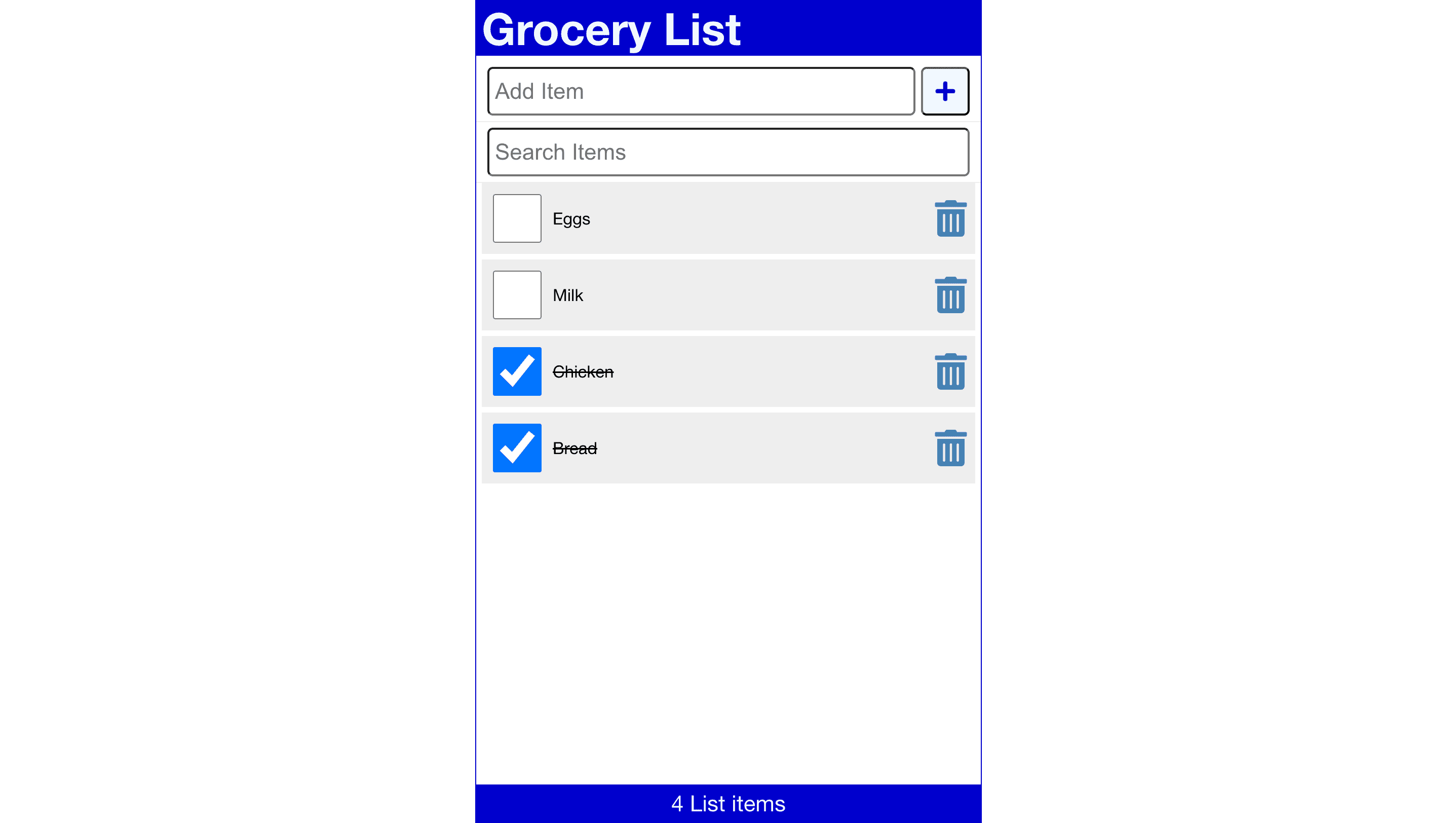 Grocery List 2