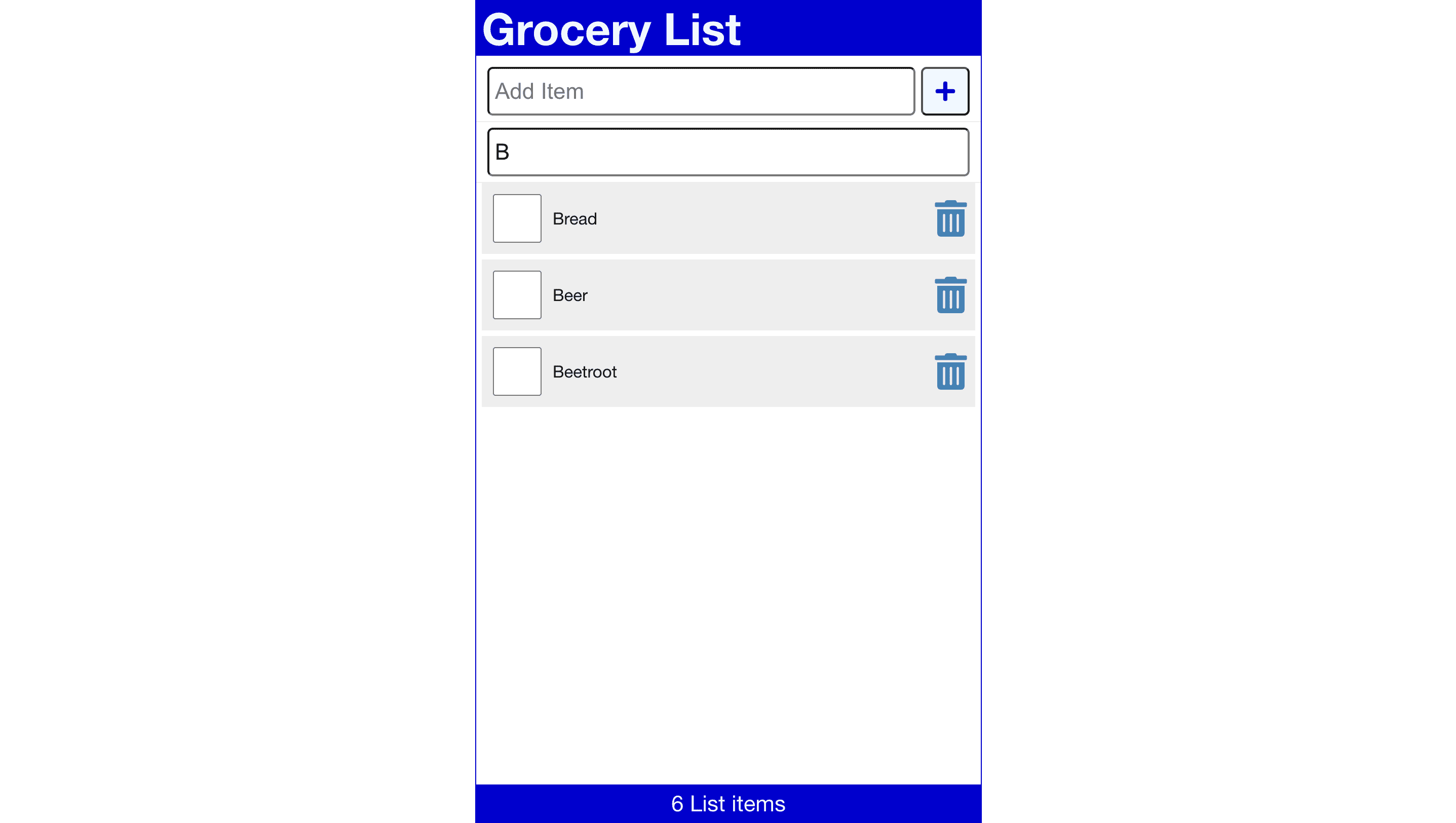 Grocery List 3