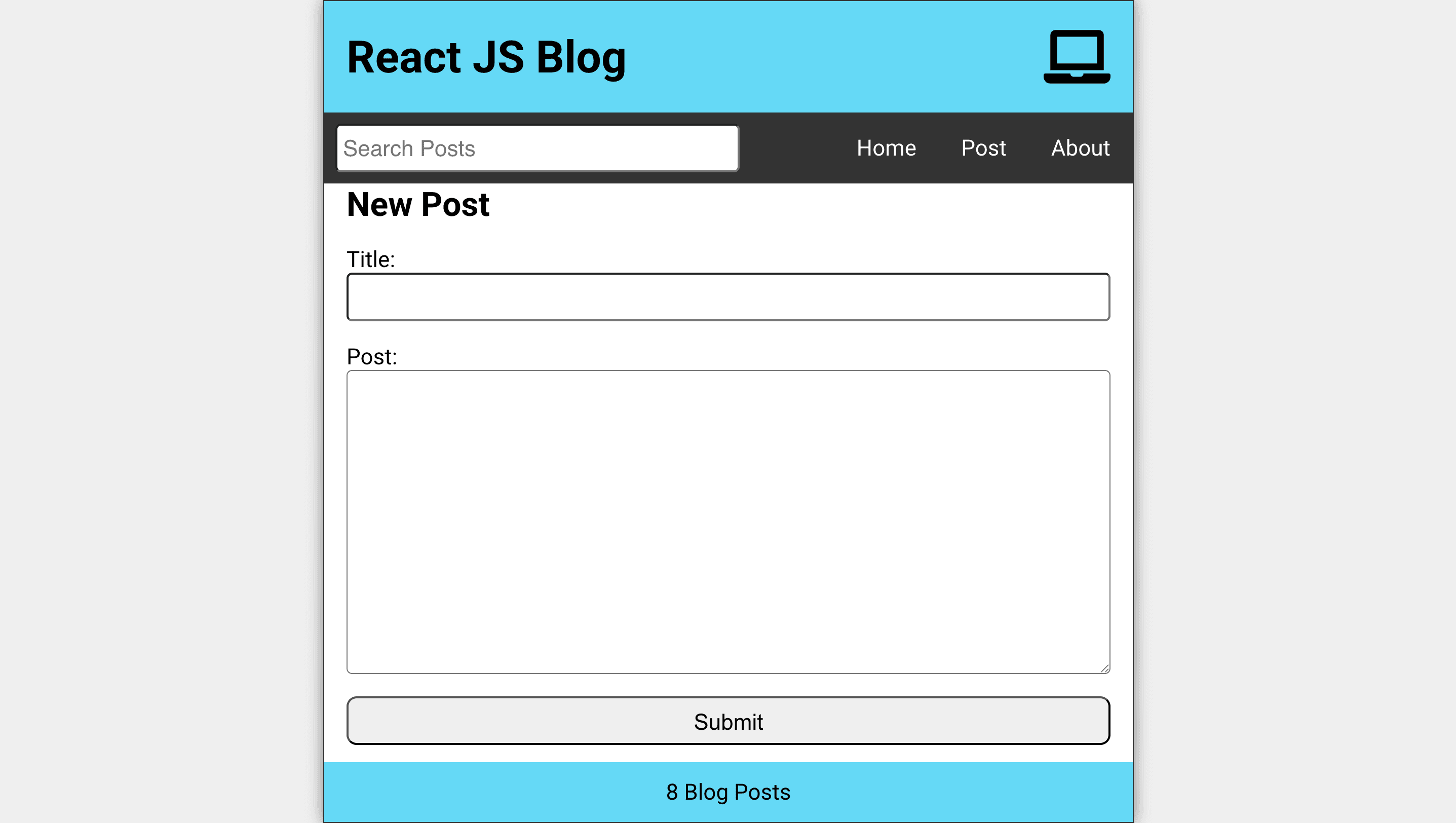React Blog 2