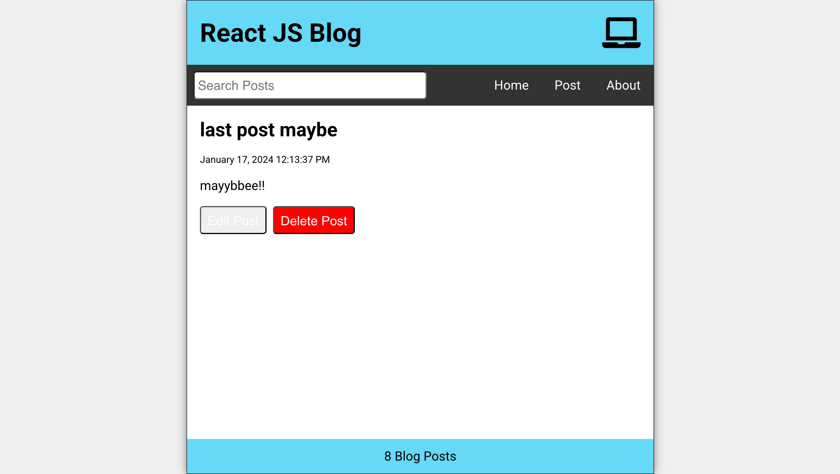 React Blog 3